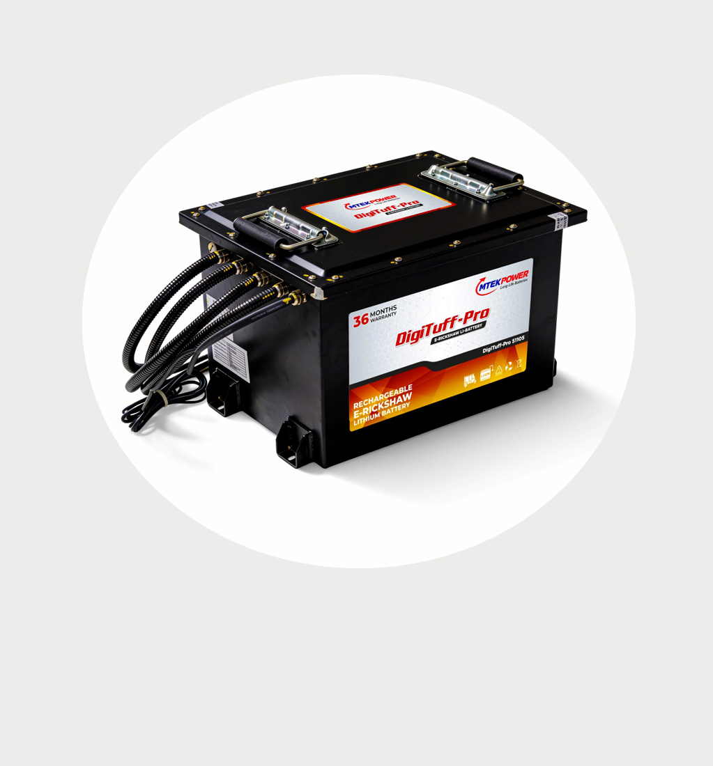 Lithium E-Rickshaw <br>Batteries